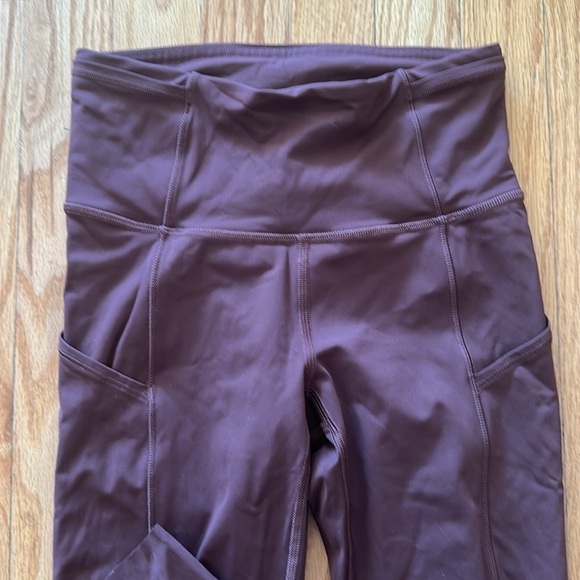 Lululemon 2 Fast + Free High-Rise 28" Non-Reflective Brushed Nulux Brown Earth - Picture 4 of 15